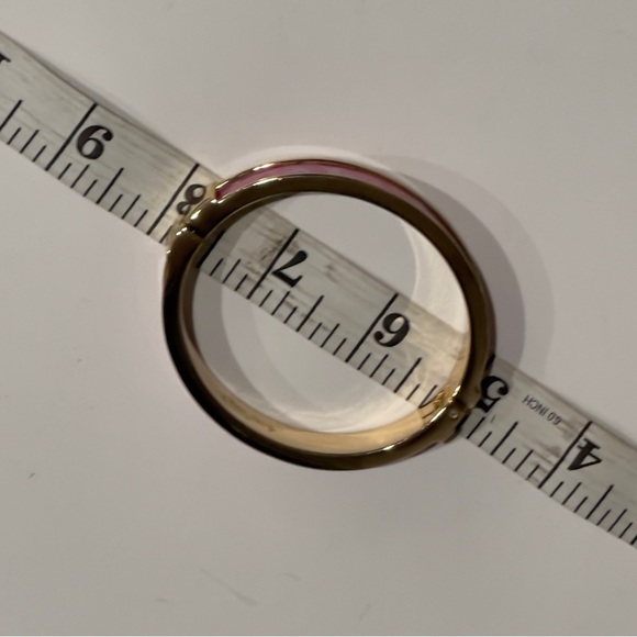 Lilly Pulitzer Photodome Pink GoldTone Bangle Bracelet - Picture 4 of 6